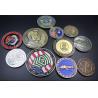 Buy cheap 2015 Hot selling OEM custom engraved metal stamping silver coins customized from wholesalers