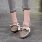 S281 Bowknot temperament fashion all-match leather women's shoes literary single