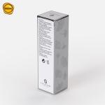 Custom Lotion Paper Box For Lotion Beauty Care Products Silver Card Paper Box