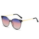 Unisex Metal UV400 Vintage Sun Shades Girls 150MM Retro Cateye Sunglasses Women