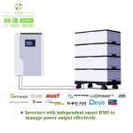 Energy storage 51.2v lifepo4 all in one 10kwh 20kwh 30kwh lithium iron battery