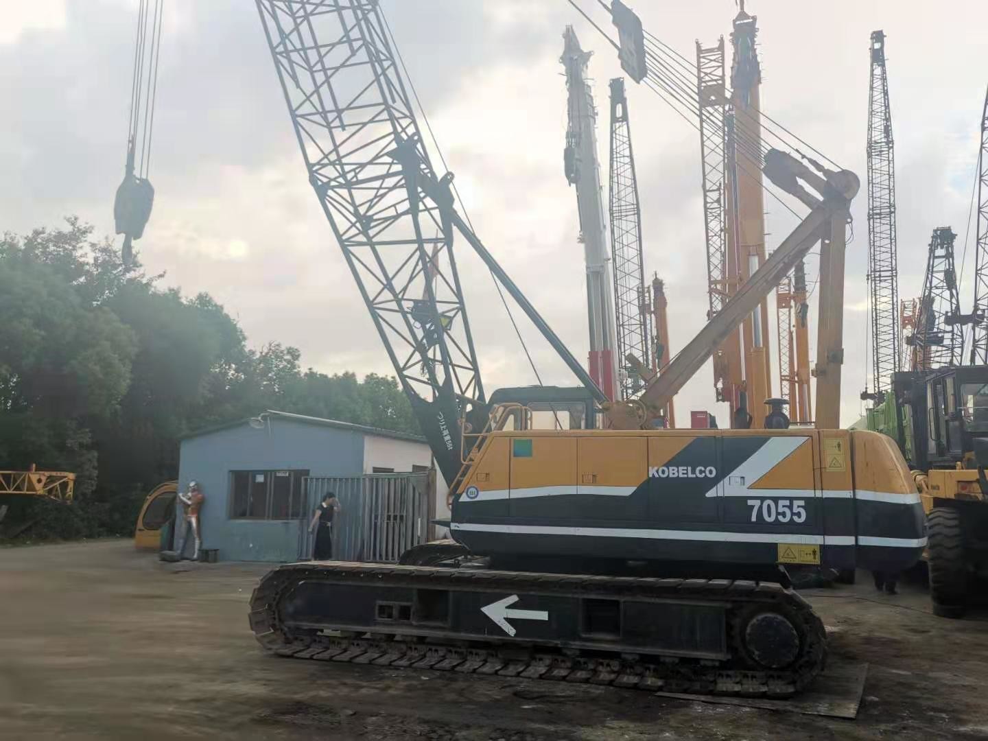 QUY55 Crawler Used Mobile Crane , 55T Used Kobelco Crane