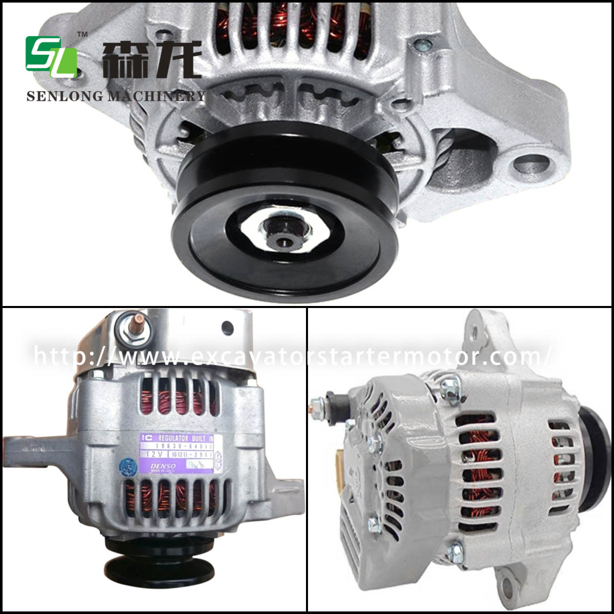 Alternator 12V 45A Generator 101211-1441 1G825-64013 1G82564012 101211144 101211-1440 1G825-64012 1G82564011 101211-144