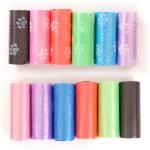 HDPE Compostable Dog Poop Bags Pink Red Purple Biodegradable Pet Waste Bags