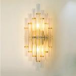 Postmodern Crystal Wall Lamp Creative Home Living Room Golden Luxury Light