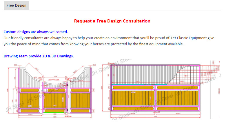 Durable Corrosion Resistant Metal Horse Stables Galvanized