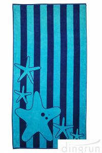 China Superior Luxurious 100% Cotton Velour  and Absorbent Terry Beach Towels on sale