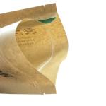 Kraft Paper Plastic Stand Up Pouches Zip lock Food Grade Reclosable Bags Custom