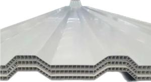 Wholesale Corrugated PVC Twin Wall Hollow Roof Sheet 10mm Thickness For Wall Cladding Chemical Plant from china suppliers