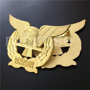 Wholesale Golden Eagle Badge, Cutout Eagle Flying Badge Customized, Eagle LOGO Badge Brooch Custom from china suppliers