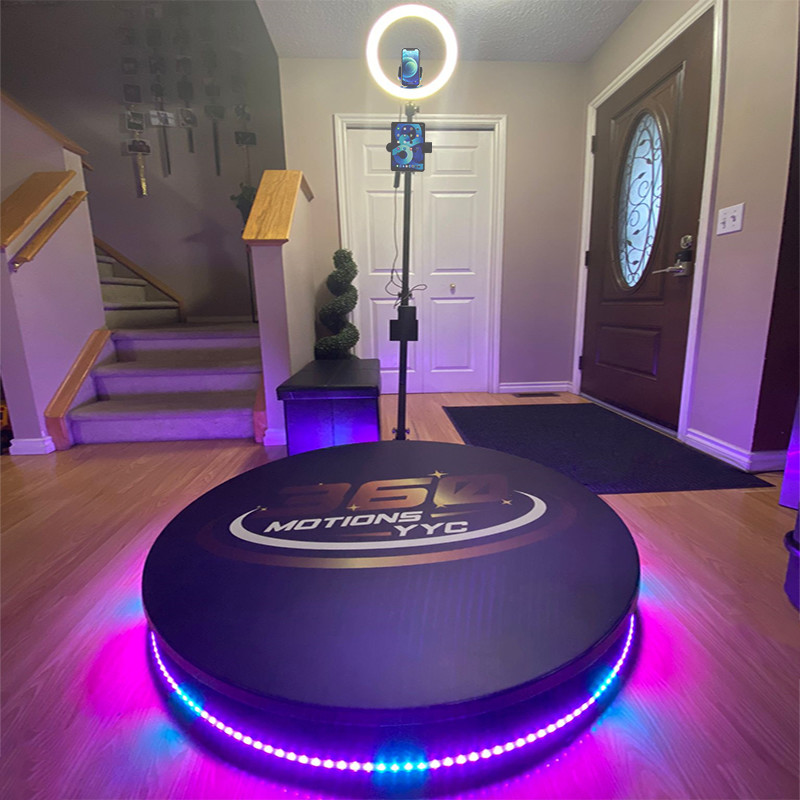Portable Slow Motion 360 Video Photo Booth Selfie Spin Platform