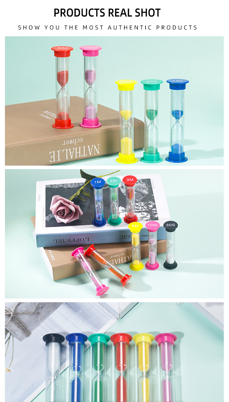 Mini Plastic Hourglass one Minute Two Minute Hourglass Sand Timer