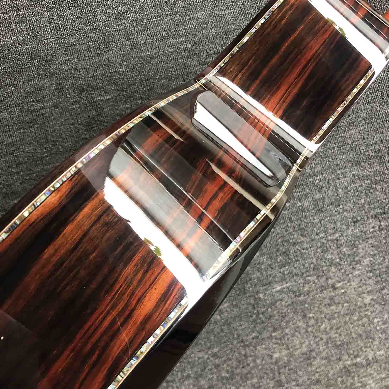 41 inch Solid KOA Top PS14 Acoustic Guitar Cocobolo Back Sides Real abalone Ebony Fingerboard TY Acoustic Guitar