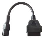 Length 30cm Motorcycle Control Cables Black OBD2 Female To 3 Pin OBD