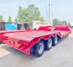 Heavy Mechanical Suspension Low Bed Semi Trailer with 80ton/100tons 3/4 Axles