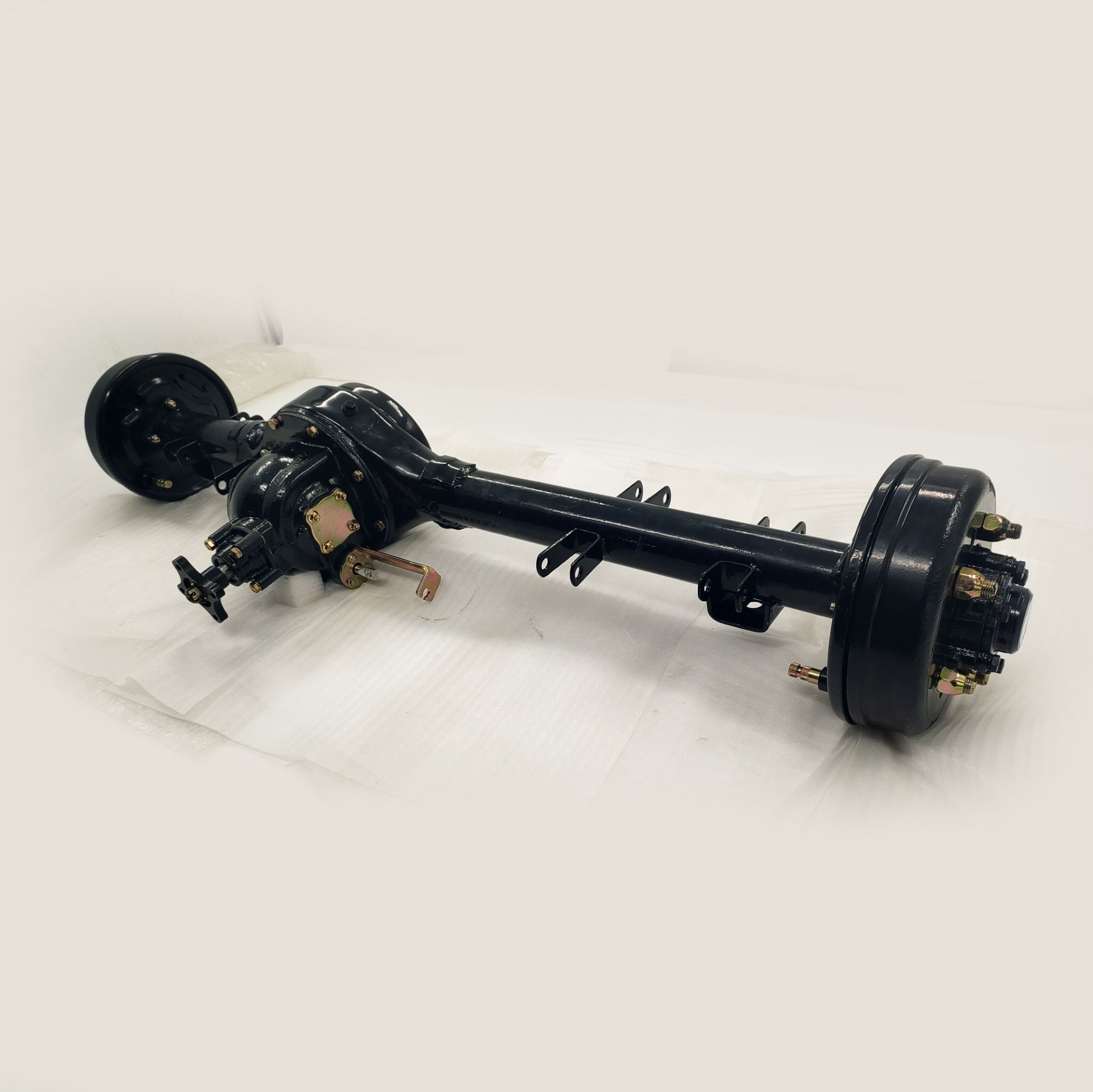 Full Floating 5th Afterburner Booster King Rear Axle Assembly for Heavy Tricycle Truck
