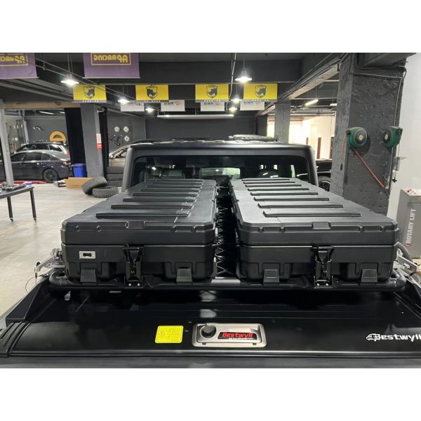 High Quality 162L Rugged Roof Cargo Box Multi-Functional Rotoplastic Toolbox for Heavy Cargo Storage ODM Customizable