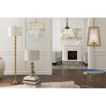 Fabric Metal Gold White E26 Traditional Floor Lamp Modern Decoration
