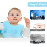 Sturdy Allergy Friendly Dust Proof Baby Feeding Silicone Apron Safe In Boiling