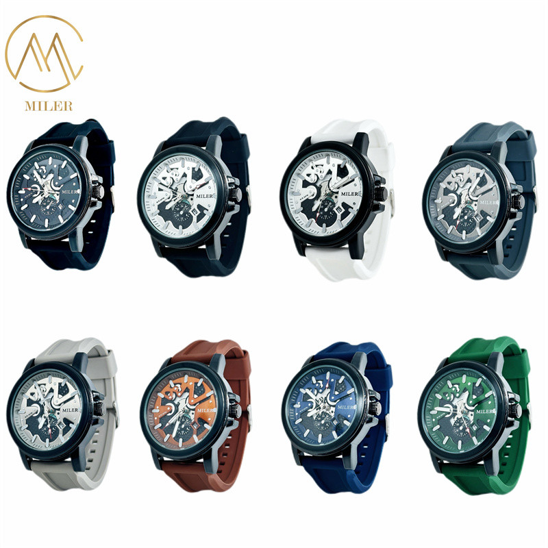 New Model Silicon Strap Watch with Quartz Movement and 30 Meters Water Resistance