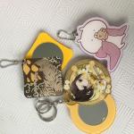 Single Side Plastic Anime Compact Mirror , Small Makeup Mirror For Purse