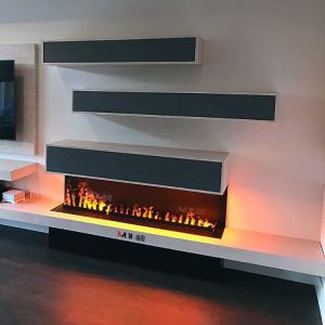 Wholesale 2800mm 110 Inch Water Steam Fireplace CE Mist 3D Steam Technology Different Levels from china suppliers