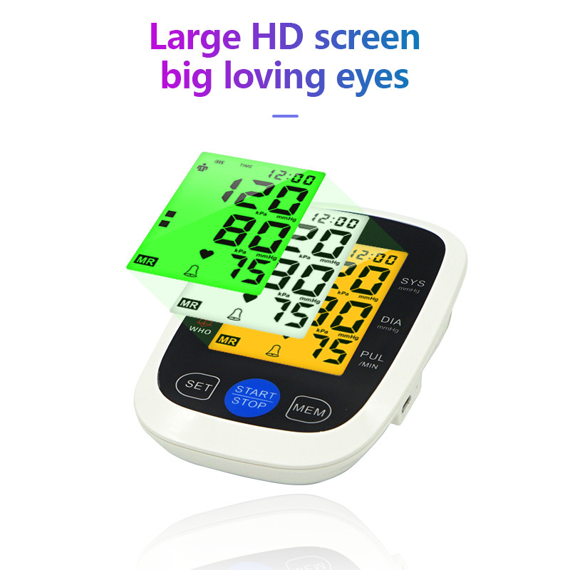 DC6V Digital Blood Pressure Monitors Rechargeable Electronic BP Monitor