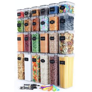 Wholesale Hot Selling Plastic Cereal Storage Jars Airtight Food Storage Container Set from china suppliers