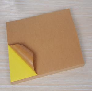 Wholesale Blank Self Adhesive Kraft Paper Label Sticker In Sheet Pack from china suppliers