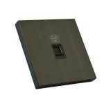 RJ11 Multimedia Wall Socket , Telephone Socket Outlet Stainless Steel