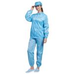 Clean Room OEM ESD Anti Static Clothing Dustproof Women Fire Resistant