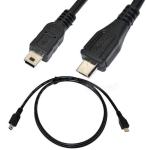 USB 2.0 Mini B 5 Pin male plug to Micro 5pin male Adapter cable