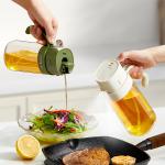 2 In 1 Pour Oil Mister for Air Fryer Salad Frying 550ml Olive Oil Dispenser