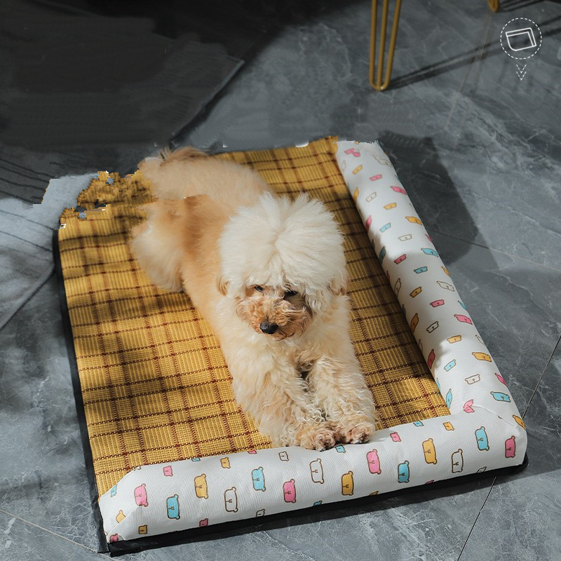 square dog bed with sides