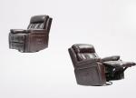 PU Leather Manual Reclining Chair Modern Swivel Stretch Recliner Chair