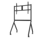 Aluminum Alloy Steel Mobile Tv Stand Adjustable Trolley For Smart Tv Monitors