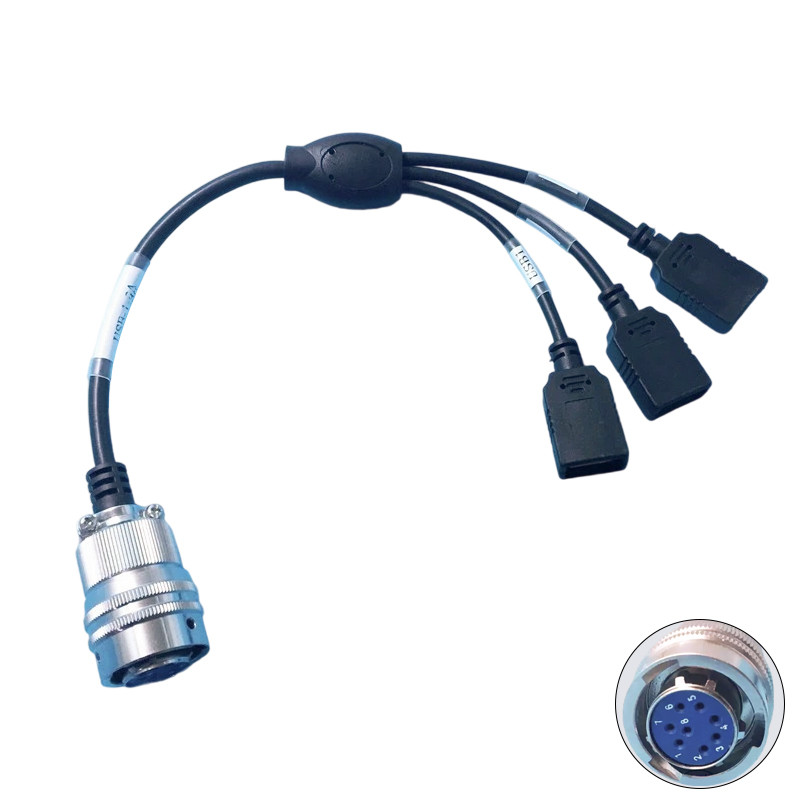 Hi-Target GPS Echo Sounder Cable HD-310/370/380/390/LITE External Y-type Power Cable RS232