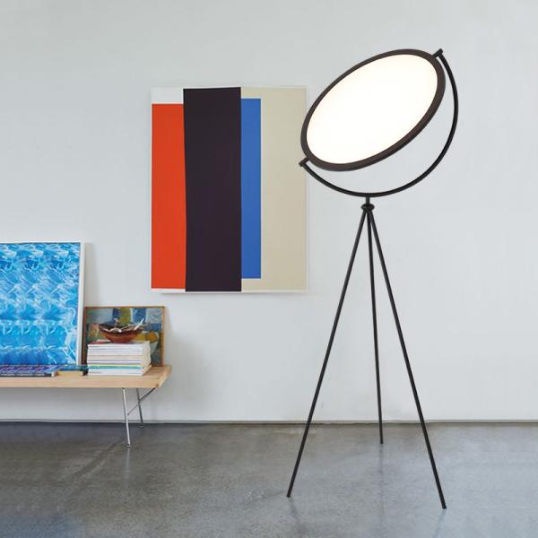 Modern Minimalist Art White Black LED Floor Lamp Nordic Living Room Decoration
