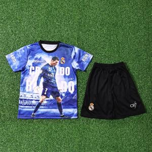 Wholesale Real Madrid Children Clothing Ronaldo Commemorative Edition Jersey Group Customization from china suppliers