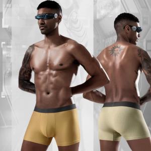 Wholesale Plus Size Solid Mens Boxer Shorts Seamless Breathable Mens Underwear Briefs from china suppliers