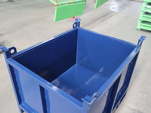Foldable Wire Mesh Pallet Cage 1200*1000*900mm Size Load Capacity 1000kg