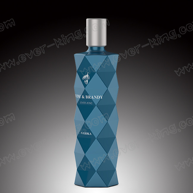 Custom Vodka Glass Bottle Decal Surface Handling With Cork