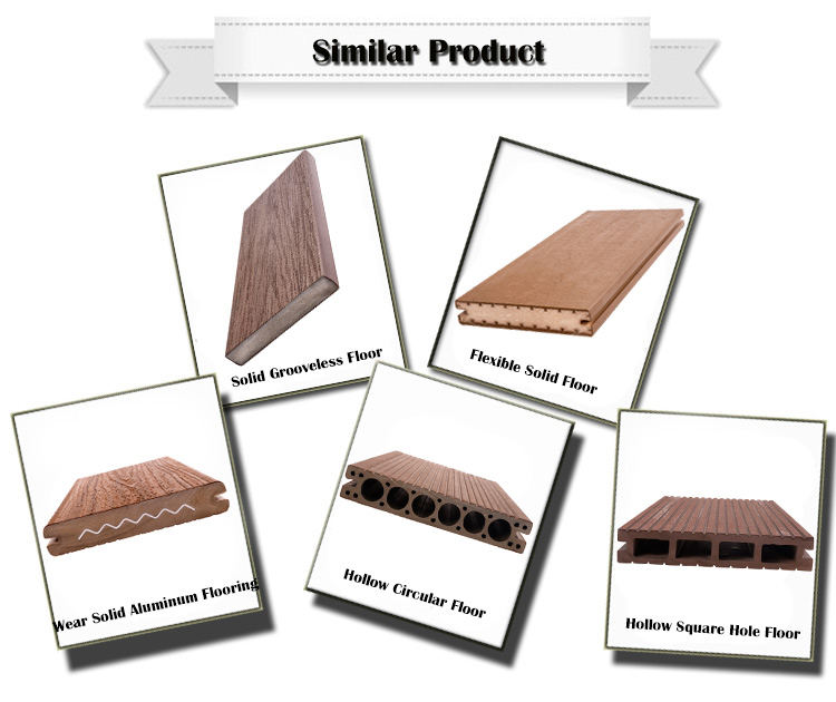 Outdoor Waterproof Engineered Flooring PVC Composite Boards Decking Floor at Competitive