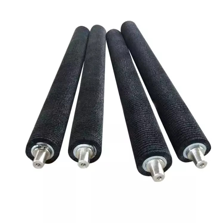 Custom Industrial Conveyor Cylinder Nylon Roller Brush For Cleaning