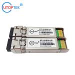 10Gb/s SFP+ SM Bidi LC 80km 1490/1550nm Fiber optical 10G 80km sfp transceiver