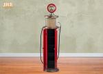 Red MDF Wooden Gas Pump / Floor CD Rack 5 Layers