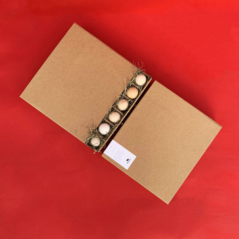 Eco Friendly 20 Quail Egg Shipping Boxes Container Empty Brown Carton Packaging Trays