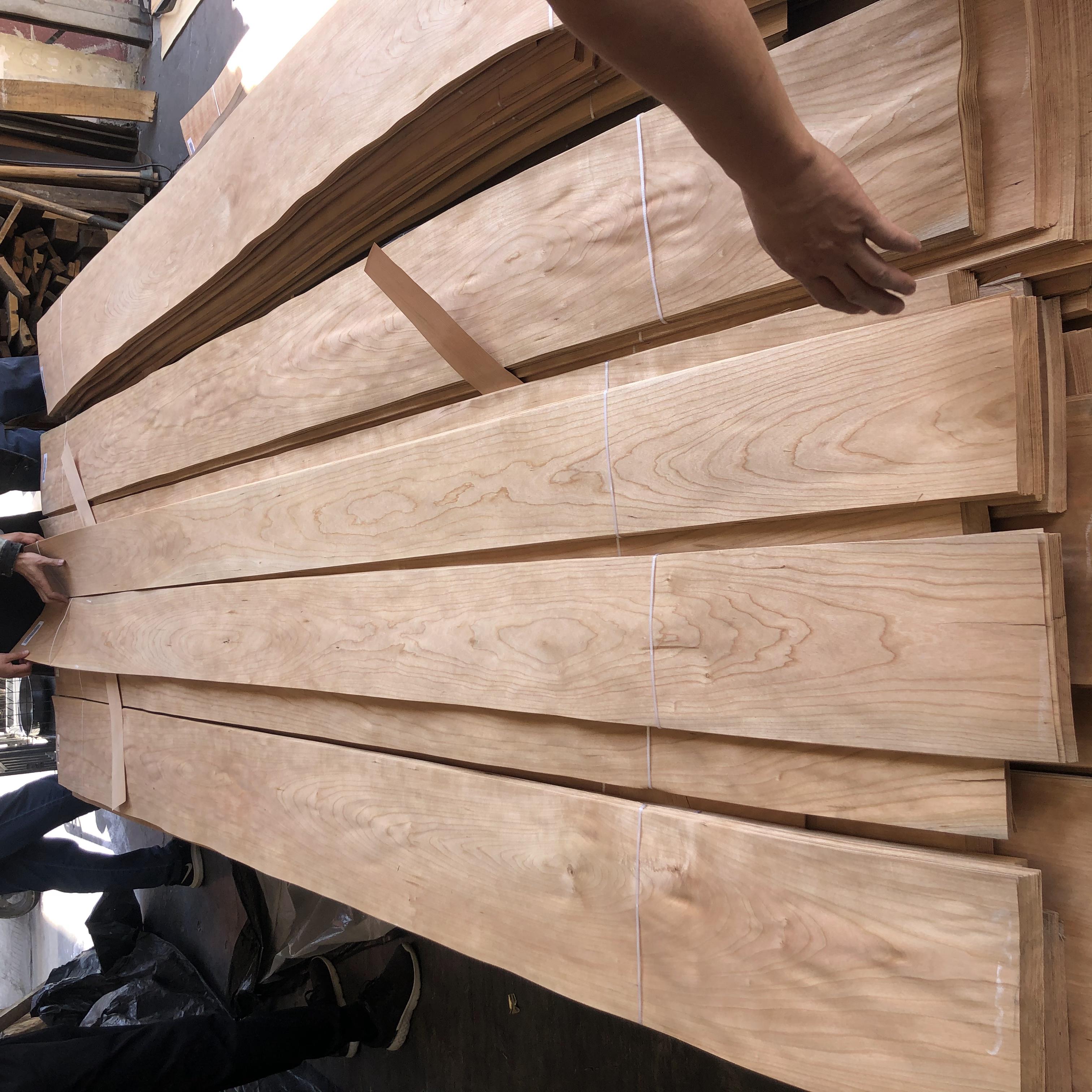 FSC100% Factory Direct Customized Natural Cherry Natural Face Veneer For Flooring Boat Decking Door