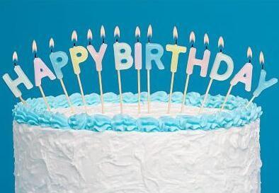 Light Pure Color Happy Birthday Letter Candles 13 Pcs , Alphabet Candles For