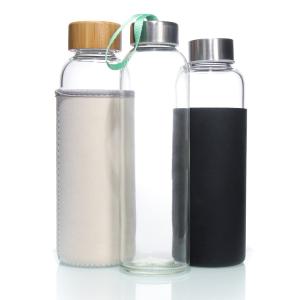 Wholesale Customized Logo High Borosilicate Glass Water Bottles Tumbler BPA FREE Water Drinking Bottle from china suppliers